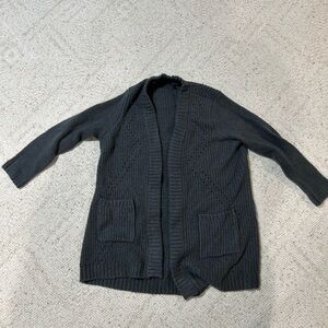 Torrid Charcoal Open-Front Cardigan